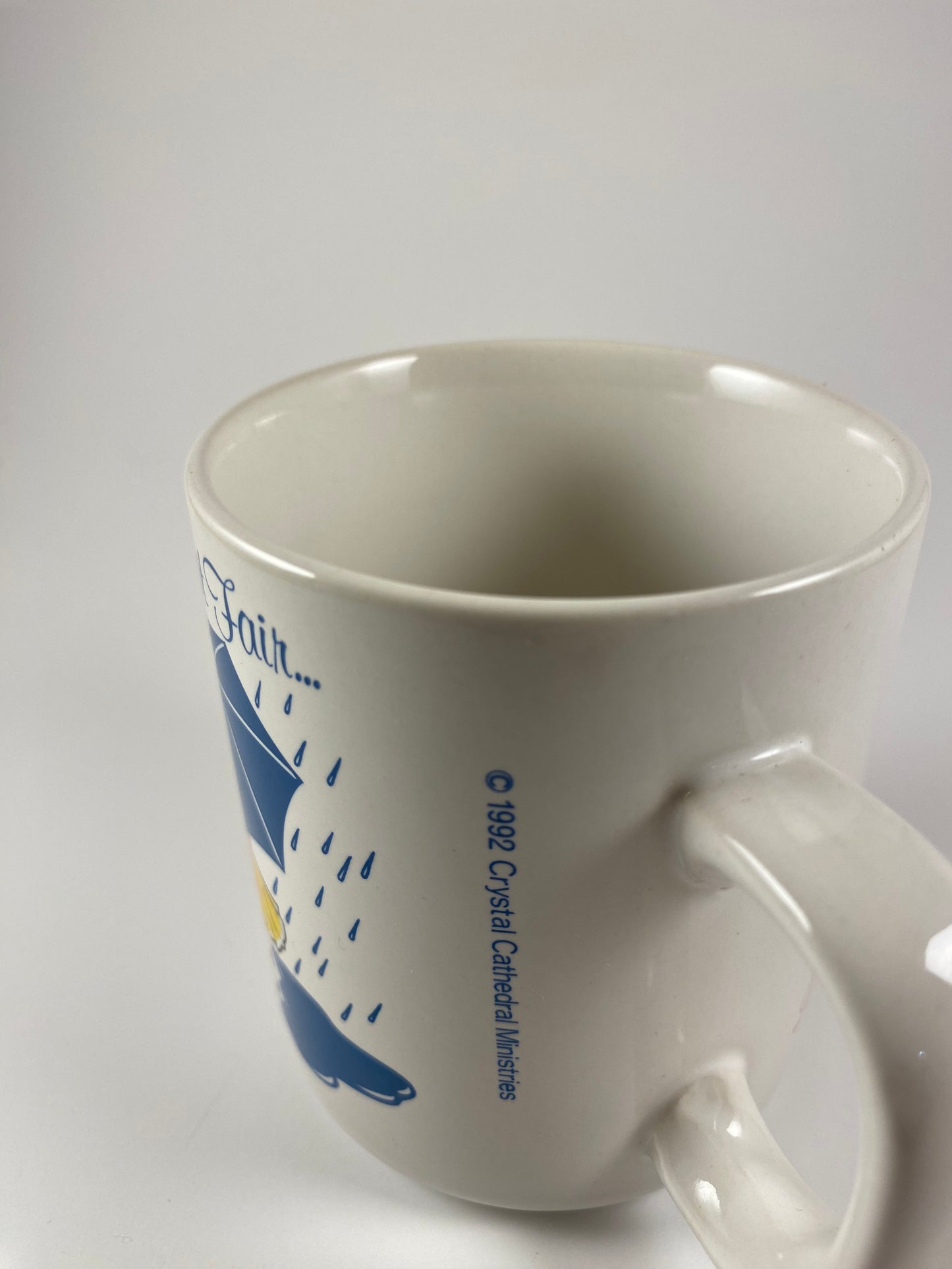 Life’s not fair but God is Good, 1992 Crystal Cathedral Ministries Promotional Coffee Mug